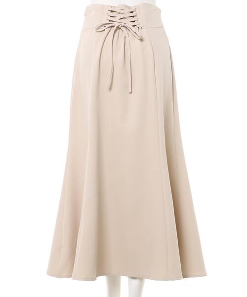 INGNI（イング）の「BACKレースUPマーメイドスカート（スカート・レディース・ブラック/ライトベージュ・FREE）」の5枚目の写真