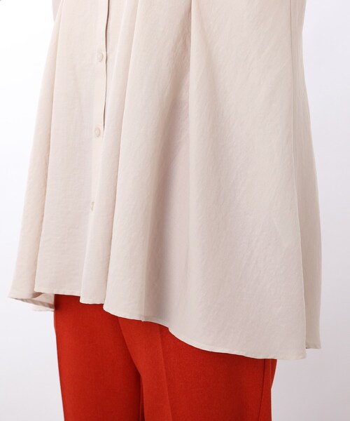 DRESKIP（ドレスキップ）の「◆タックフレア チュニックブラウス（シャツ/ブラウス・レディース・ブラック/ライトベージュ/ライトグリーン/ダークブラウン・00）」の10枚目の写真