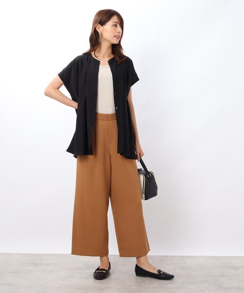 DRESKIP（ドレスキップ）の「◆タックフレア チュニックブラウス（シャツ/ブラウス・レディース・ブラック/ライトベージュ/ライトグリーン/ダークブラウン・00）」の22枚目の写真