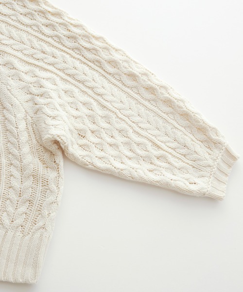ボリュームスリーブアランニット LABORATORY // VOLUME SLEEVE ARAN KNIT PULL OVER / ボリューム