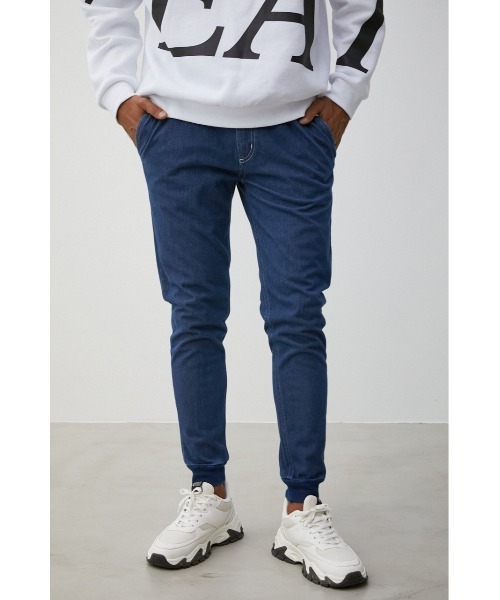 AZUL by moussy（アズールバイマウジー）の「EASY ACTION SLIM JOGGER/イージーアクションスリムジョガー（その他パンツ・メンズ・ライトグレー/チャコールグレー/ブラック/ブルー・LARGE/MEDIUM/X-SMALL/SMALL/X-LARGE）」の4枚目の写真