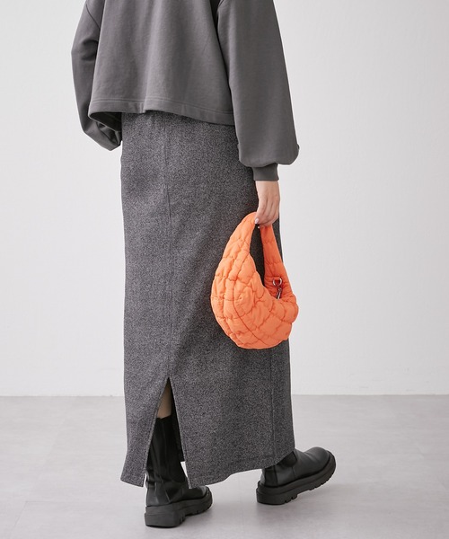 CIAOPANIC TYPY（チャオパニックティピー）の「■メランジリブナロースカート（スカート・レディース・チャコールグレー/ベージュ/ブラウン・ONE SIZE）」の18枚目の写真