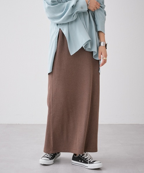 CIAOPANIC TYPY（チャオパニックティピー）の「■メランジリブナロースカート（スカート・レディース・チャコールグレー/ベージュ/ブラウン・ONE SIZE）」の14枚目の写真