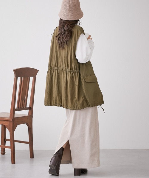 CIAOPANIC TYPY（チャオパニックティピー）の「■メランジリブナロースカート（スカート・レディース・チャコールグレー/ベージュ/ブラウン・ONE SIZE）」の22枚目の写真