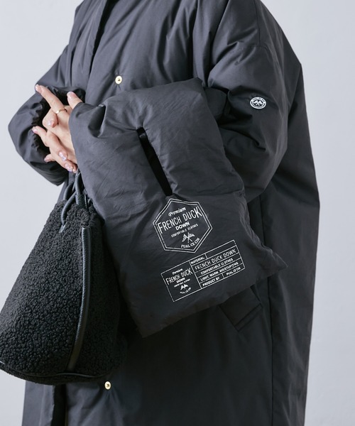 PUAL CE CIN（ピュアルセシン）の「フレンチダックダウンティペット（ストール/ショール・レディース・ブラック/ベージュ・FREE）」の5枚目の写真