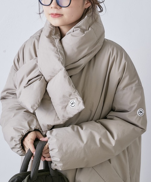 PUAL CE CIN（ピュアルセシン）の「フレンチダックダウンティペット（ストール/ショール・レディース・ブラック/ベージュ・FREE）」の10枚目の写真