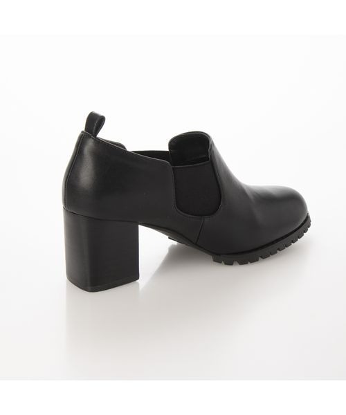 Fin（フィン）の「タンクソールサイドゴアブーティー【低反発スポンジ入り】（ブーツ・レディース・ブラック/ベージュ・22.5cm/23cm/23.5cm/24cm/24.5cm/25cm）」の3枚目の写真