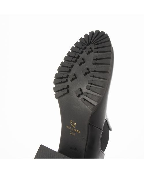 Fin（フィン）の「タンクソールサイドゴアブーティー【低反発スポンジ入り】（ブーツ・レディース・ブラック/ベージュ・22.5cm/23cm/23.5cm/24cm/24.5cm/25cm）」の5枚目の写真