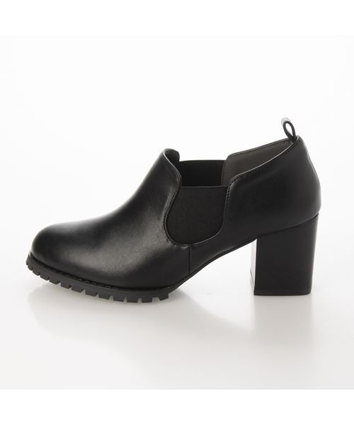 Fin（フィン）の「タンクソールサイドゴアブーティー【低反発スポンジ入り】（ブーツ・レディース・ブラック/ベージュ・22.5cm/23cm/23.5cm/24cm/24.5cm/25cm）」の7枚目の写真