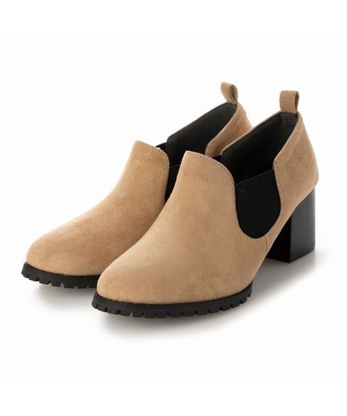 Fin（フィン）の「タンクソールサイドゴアブーティー【低反発スポンジ入り】（ブーツ・レディース・ブラック/ベージュ・22.5cm/23cm/23.5cm/24cm/24.5cm/25cm）」の17枚目の写真