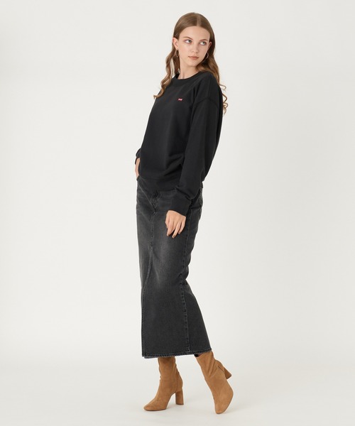 Levi's(リーバイス)の「Levi's/リーバイス スリット フロント スカート グレー WORN IN(デニムスカート・レディース・グレー・28inch/26inch/25inch/24inch/23inch/27inch)」の6枚目の写真