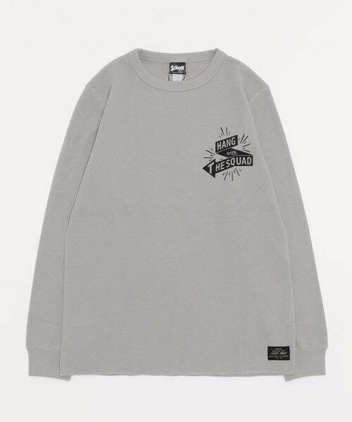 schott（ショット）の「Schott/ショット/HONEYCOMB LS TEE/ハニカム 