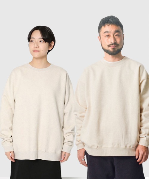 Snow Peak（スノーピーク）の「Recycled Cotton Sweat Crewneck（スウェット・メンズ・グレー/キナリ/ブラック・MEDIUM/LARGE/SMALL/X-LARGE/1）」の2枚目の写真