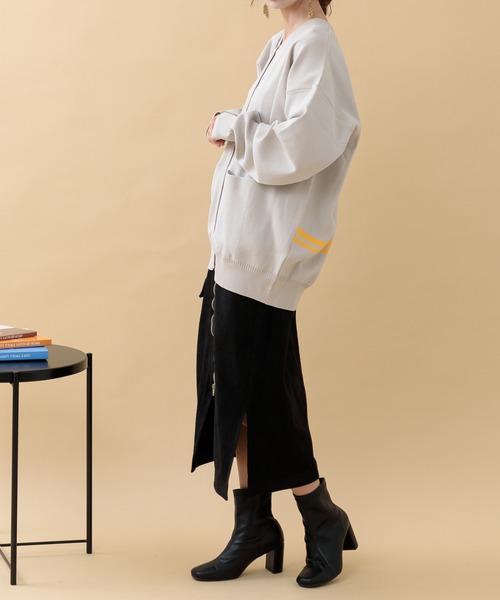 Paradise Picnic（パラダイスピクニック）の「33℃ センターストレッチカーゴスカート（スカート・レディース・ブラック/カーキ・FREE）」の16枚目の写真