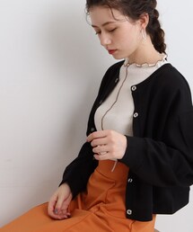 Cutie Blonde | キルテイング前後2WAYプルオーバー(カーディガン/ボレロ)