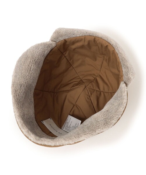 mature ha.（マチュア）の「mature ha.:パディッドキャップ（キャップ・レディース・キャメル・ONE SIZE）」の4枚目の写真