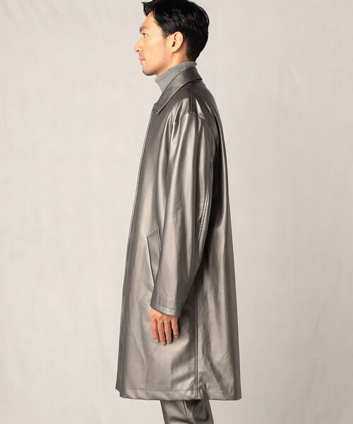 COMME CA MEN(コムサメン)の「とんびコート(ステンカラーコート・メンズ・ブラック/グレー・FREE)」の11枚目の写真
