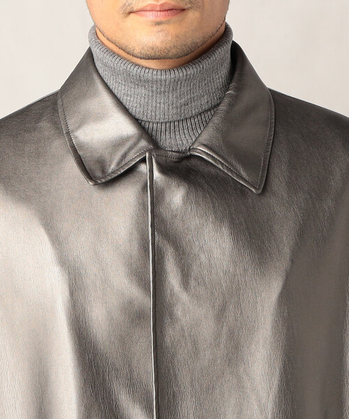 COMME CA MEN(コムサメン)の「とんびコート(ステンカラーコート・メンズ・ブラック/グレー・FREE)」の13枚目の写真