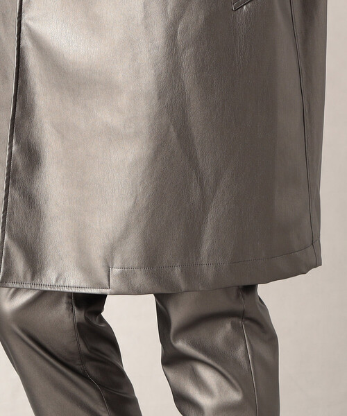 COMME CA MEN(コムサメン)の「とんびコート(ステンカラーコート・メンズ・ブラック/グレー・FREE)」の16枚目の写真