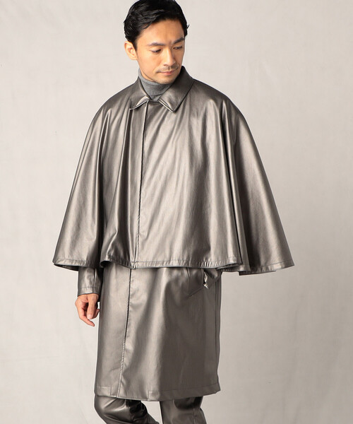 COMME CA MEN(コムサメン)の「とんびコート(ステンカラーコート・メンズ・ブラック/グレー・FREE)」の20枚目の写真