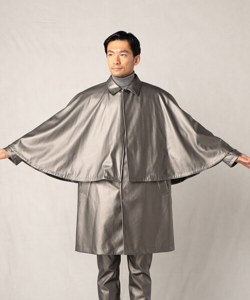 COMME CA MEN(コムサメン)の「とんびコート(ステンカラーコート・メンズ・ブラック/グレー・FREE)」の21枚目の写真
