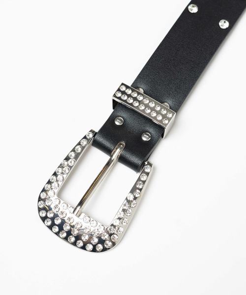 WEGO（ウィゴー）の「WEGO/ビジューワイドベルト（ベルト・レディース・ブラック/その他1・FREE）」の8枚目の写真