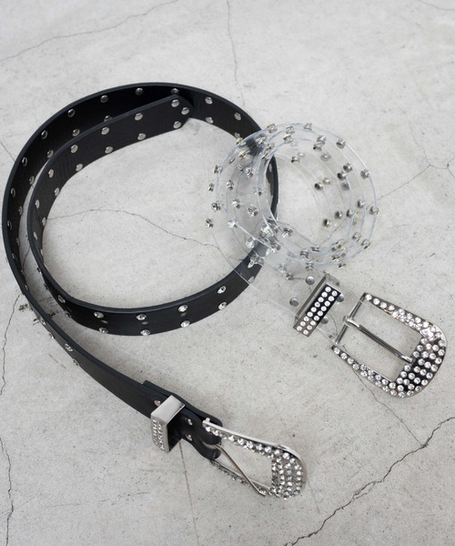 WEGO（ウィゴー）の「WEGO/ビジューワイドベルト（ベルト・レディース・ブラック/その他1・FREE）」の9枚目の写真