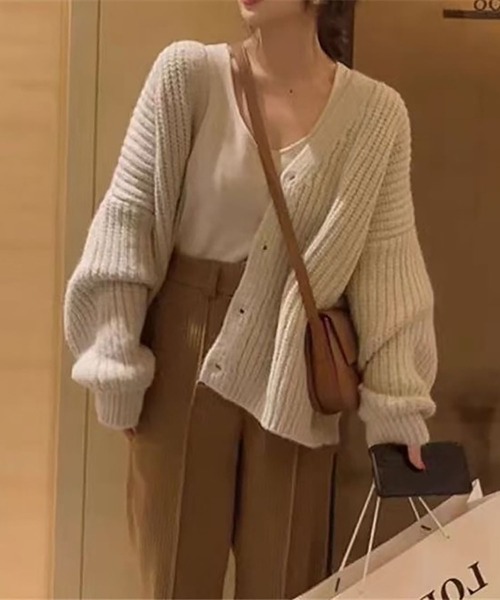 セール】オーバーサイズ ニットカーディガン（ニット/セーター）｜RUUX