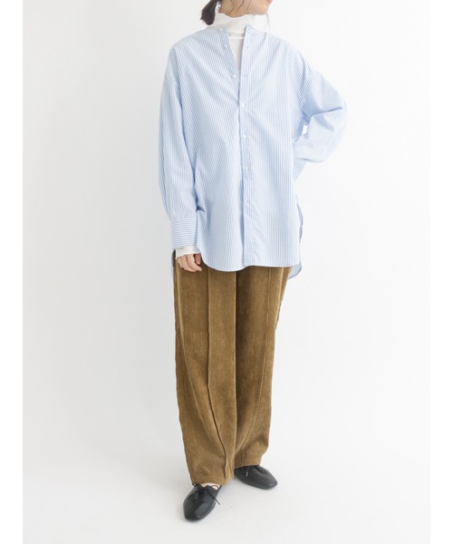 Samansa Mos2 blue(サマンサモスモスブルー)の「メロウタートルプルオーバー(Tシャツ/カットソー・レディース・ブラック/ライトベージュ/オフホワイト・LARGE/MEDIUM)」の12枚目の写真