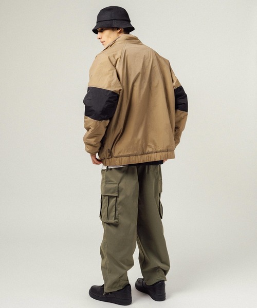 (What it isNt)ART BY MARKGONZALES(ワットイットイズント)の「Mark Gonzales オーバーサイズ リバーシブルスタンドカラーボアフリースジャケット(ブルゾン・メンズ・ベージュ/ブルー/グレー/オフホワイト/ブラック・M/L/XL)」の20枚目の写真
