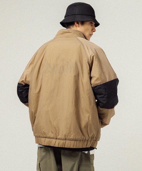 (What it isNt)ART BY MARKGONZALES(ワットイットイズント)の「Mark Gonzales オーバーサイズ リバーシブルスタンドカラーボアフリースジャケット(ブルゾン・メンズ・ベージュ/ブルー/グレー/オフホワイト/ブラック・M/L/XL)」の18枚目の写真