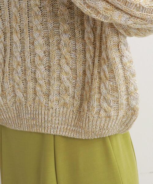 Cutie Blonde（キューティーブロンド）の「◆MIXラメケーブルニットプルオーバー（ニット/セーター・レディース・ピンク系/グレー/ブルー/レモンイエロー・00）」の10枚目の写真
