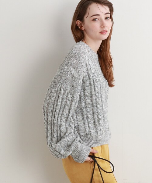 Cutie Blonde（キューティーブロンド）の「◆MIXラメケーブルニットプルオーバー（ニット/セーター・レディース・ピンク系/グレー/ブルー/レモンイエロー・00）」の13枚目の写真