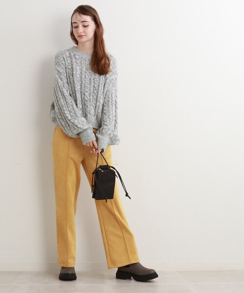 Cutie Blonde（キューティーブロンド）の「◆MIXラメケーブルニットプルオーバー（ニット/セーター・レディース・ピンク系/グレー/ブルー/レモンイエロー・00）」の15枚目の写真