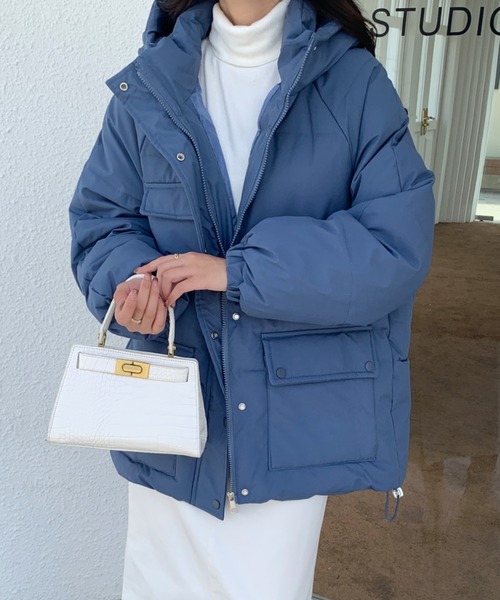 エコダウンフードビッグブルゾン