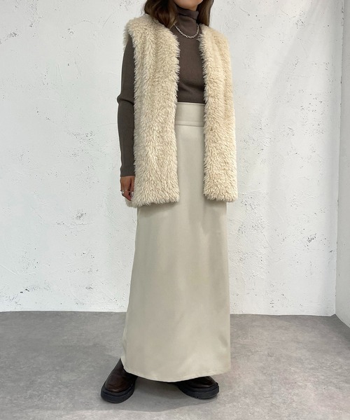 apres jour mignon(アプレジュールミニョン)の「アソートハイウエストナロースカート【ZOZOTOWN限定アイテム】(スカート・レディース・アイボリー/ブラック/ブラック系その他・SMALL/MEDIUM/X-LARGE)」の12枚目の写真