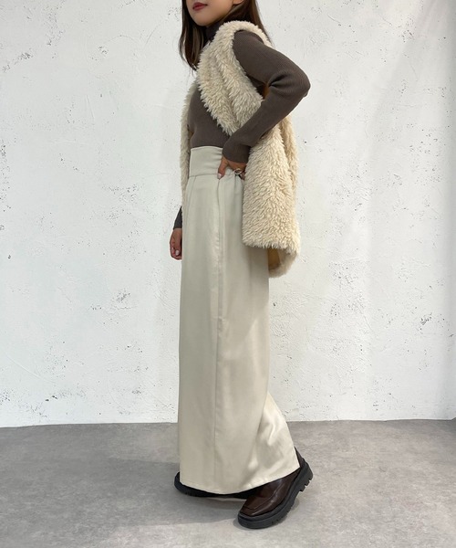 apres jour mignon(アプレジュールミニョン)の「アソートハイウエストナロースカート【ZOZOTOWN限定アイテム】(スカート・レディース・アイボリー/ブラック/ブラック系その他・SMALL/MEDIUM/X-LARGE)」の10枚目の写真