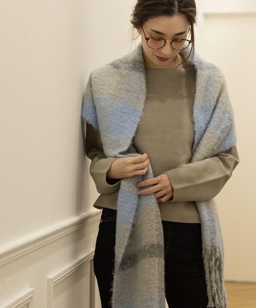 OPAQUE.CLIP（オペークドットクリップ）の「◆ファインゲージ ボートネックニット（ニット/セーター・レディース・グレー系4/ホワイト系8/イエロー/グレー系その他/ベージュ/ブルー・40/36/38/42/34）」の16枚目の写真