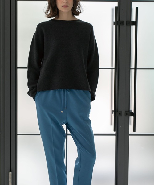 OPAQUE.CLIP（オペークドットクリップ）の「◆ファインゲージ ボートネックニット（ニット/セーター・レディース・グレー系4/ホワイト系8/イエロー/グレー系その他/ベージュ/ブルー・40/36/38/42/34）」の14枚目の写真