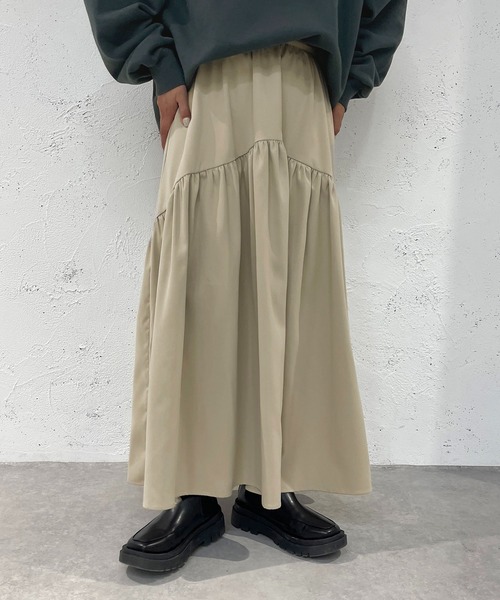 apres jour mignon(アプレジュールミニョン)の「ボリュームデザインスカート【ZOZOTOWN限定アイテム】(スカート・レディース・ブラック/ベージュ・X-LARGE/MEDIUM/SMALL)」の17枚目の写真