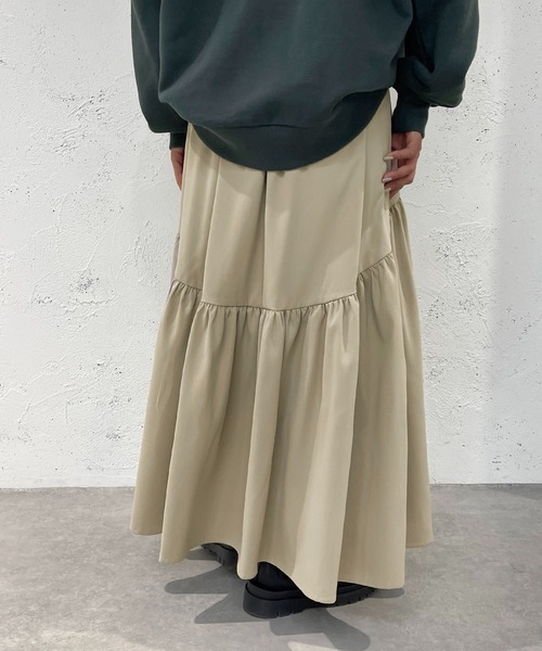 apres jour mignon(アプレジュールミニョン)の「ボリュームデザインスカート【ZOZOTOWN限定アイテム】(スカート・レディース・ブラック/ベージュ・X-LARGE/MEDIUM/SMALL)」の20枚目の写真