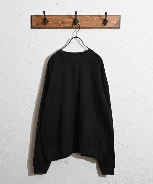 Anytime Songs（エニータイムソングス）の「裏起毛ルーズフィットクルーネック（スウェット・メンズ・ネイビー/杢グレー/アッシュ/グリーン/ブラック/オフホワイト・MEDIUM/X-LARGE/LARGE）」の3枚目の写真