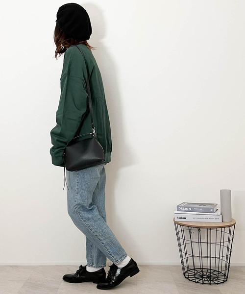 Anytime Songs（エニータイムソングス）の「裏起毛ルーズフィットクルーネック（スウェット・メンズ・ネイビー/杢グレー/アッシュ/グリーン/ブラック/オフホワイト・MEDIUM/X-LARGE/LARGE）」の14枚目の写真