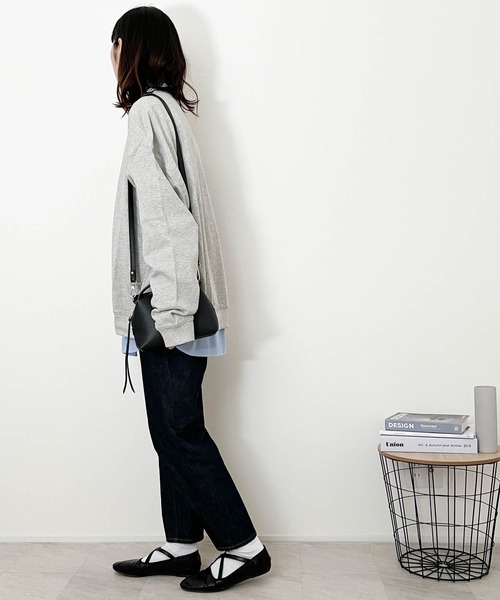 Anytime Songs（エニータイムソングス）の「裏起毛ルーズフィットクルーネック（スウェット・メンズ・ネイビー/杢グレー/アッシュ/グリーン/ブラック/オフホワイト・MEDIUM/X-LARGE/LARGE）」の18枚目の写真