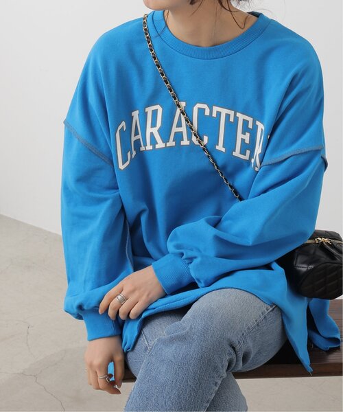 frames RAY CASSIN(フレームスレイカズン)の「大人カジュアル カレッジロゴスウェット(スウェット・レディース・ブルー/イエロー/オートミール・FREE)」の13枚目の写真