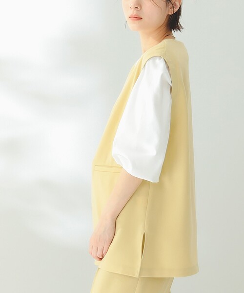 B:MING by BEAMS（ビーミングバイビームス）の「B:MING by BEAMS / オーバー Vネック ベスト（ベスト・レディース・ブラック/イエロー系その他/ラベンダー・SMALL/MEDIUM）」の10枚目の写真