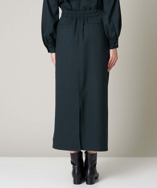 A de a.v.v（アードアー・ヴェ・ヴェ）の「［SET UP対応］センターボックスタックナロースカート（スカート・レディース・グリーン/ブラック・36/38）」の16枚目の写真