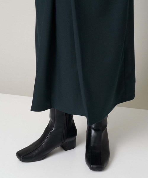 A de a.v.v（アードアー・ヴェ・ヴェ）の「［SET UP対応］センターボックスタックナロースカート（スカート・レディース・グリーン/ブラック・36/38）」の20枚目の写真