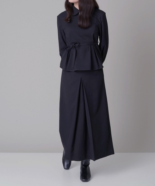 A de a.v.v（アードアー・ヴェ・ヴェ）の「［SET UP対応］センターボックスタックナロースカート（スカート・レディース・グリーン/ブラック・36/38）」の22枚目の写真