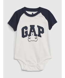 GAP | オーガニックコットン100% Gapロゴ ボディシャツ (ベビー)(ロンパース)